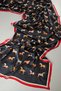 Horse Figure New Season Voile Silk Shawl Accessory Shoulder Shawl Foulard
