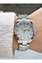 Special Design Calendar Steel Cord Silver Color Women Wrist Watch D1203Mr - 3