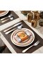 Novasteel Flatware Set, 24 Piece Stainless Steel, Gold Patterned 6 Person Silverware, Dishwasher Safe - 7