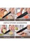 19-Piece Cooking Utensils Set With Heat Resistant Silicone Spatulas, 6 Sharp Knives, and 2 Cutting Boards (Black) - 7