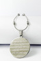 Silver Color Ayetel Kürsi & Nazar Ayeti Written 3 cm (Prayer Plate) Stainless Steel Necklace with Dorika Chain