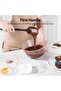 4-Piece Silicone Spatula Set - Flexible Food Grade 315℃ Heat Resistant Rubber Bowl Scraper - 5