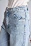 90's Wide Leg High Waist Long Jean Washed Light Blue Trousers H0875Ax26Sm - 4
