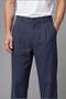 Wide Leg Navy Blue Trousers H7052Ax26Sm - 5