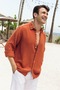 New Season Embroidery Logo Muslin Shirt - 2