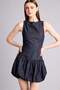100% Cotton Sleeveless Mini Jean Dress I0069Ax26Hs - 7