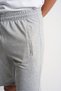Gray Men's Regular Fit Two-Thread Zipper Pocket Cotton Shorts - 8