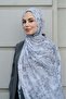 Marble Cotton Shawl-Grey - 3