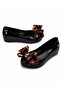 Girl's Ultragirl Classic Bow Black Bow Ballerina Flats 28-32 Black - 2