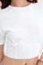 Corset Detailed T-Shirt P261042 - 3