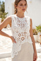 Ethnic Patterned Lace Crochet Woven Blouse