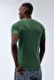 Men's 100% cotton raglan sleeve t-shirt green - 2