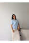 Premium Viscose Crew Neck Comfortable Fit Short Sleeve Flexible Summer Knitwear Blouse - 4