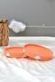 Cloudy Pastel Orange Round Coaster & Jewelry Plate & Paper Clip Holder - 4