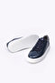 Positano Navy Blue 100% Genuine Leather Men's Casual Shoes - 3