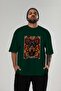 For Dog Lovers 29 Front Dog Print Green Oversize T-Shirt 100% Cotton Unisex Dog Lover Premium Design - 5