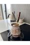 Copper Coffee Pot 5-Cup Coffee Pot Hand Embroidered Family Size Coffee Coffee Pot Turkish Coffee Coffee Pot Stylish Design - 2