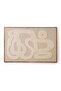 Feyder Hand Woven Wool Large Wall Art 100x150cm -Beige - 4