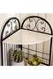 Medley 3 Tier Corner Metal Planter Stand 32x32x85cm - White And Black - 2