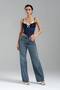 Women's Blouse Corset with Brooch Detail on the Front and Agrafl Design on the Front - 5