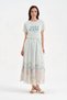 Women's 100% Cotton T-Shirt with Sequin Embroidery Detail on the Front - 3