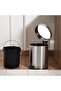 Daily Soft Close Metal Pedal Bin 22.5x16.8x25.7cm 3l - Chrome - 5