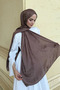 شال جاكار فاخر مضيء - بني - 3