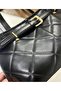 Women's Quilted Black Belted Shoulder Bag - 4