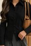 Women's Body-Fitting Shirt Slim Fit Classic Collar Long Sleeve Stylish Shirt - 3