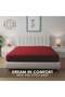 1-Piece Microfiber Fitted Sheet Striped,Color: Marron, King (180x 200 cm),Design Soft Fabric Deep Pocket Elastic Edge Bed Linen - 6