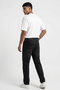 Men's Relaxed Fit Baggy Jean Trousers 1521 - Black - 3