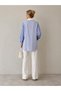 Fuat Gürşen V-Neck Model Striped Tunic - 5