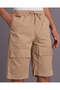 Senior Boys Beige Cargo Shorts - 4