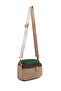 Women's Green Long Strap Fabric Crossbody Bag 26Pbd27546F - 6
