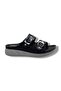 Selinay 1052-26 Skin Glittery Double Strap Buckle Anatomical Women's Slippers - 2