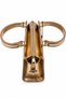 Livia Women's Gold Detailed Gold Cross Strap Shoulder Bag - 4