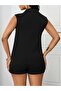 Women's Sleeveless Collared Front Buttoned Dubai Blouse and Lace-Up Short Shorts Two-Piece Set - 5