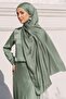 Satin Textured Janjanlı Evening Dress Shawl Şağla 102