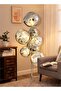 Luxury modern volcanic lava floor lamp, high-end large glass sphere sculpture floor lamp | Decorative LED floor lamp