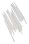 Disposable Wrapped Plastic Drinking Straws - 6mm, 250 Pcs (Straww) White 6mm - 3