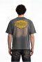 Men's Majestic Slogan Oversize T-Shirt Khaki - 5
