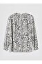 Tie-Neck Floral Blouse (S6) - 6