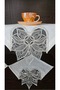 6 Piece Gardenia French Guipure Detailed Living Room Display Cabinet, Silver Napkin Holder - 6