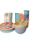 32-Piece Set of Wheat Straw Bowl Cup and Plate Tableware Set Dining Tableware Set, Bowl, Cup And Saucer Set - 2
