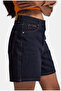 شورت دينيم نسائي من Indigo Selvedge Diana 7s6-50 Relax Mom Fit