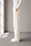 Women's 2-Piece Linen Relaxed Cut Lightweight Fabric Casual Pants - 4