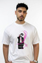 V Bts_2 Design Printed Oversize White T-Shirt