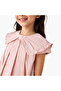 Crew Neck Short Sleeves Top with Bow Detail - 4