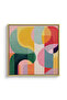 Vibrant Modern Shape Geometric Wall Art | Framed Canvas Print | Luxury Modern Decor for Living Room, Bedroom, Office & Gift - 2