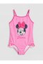 Vizyon New Season Minnie Mouse Printed Girls' Swimsuit